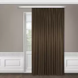портьера 38133 2.0х2.7м жаккард, коричневый