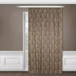 портьера 44753 2.0х2.7м жаккард, коричневый