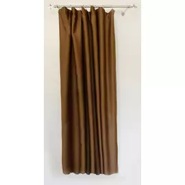 Портьера Блэкаут однотонный 101505 2,0*2,7м на тесьме темно-коричневый