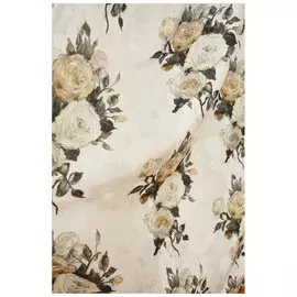 Портьера Цветок 00175/04 1,5*2,5м, на тесьме черно-серый