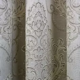 портьера кауффорт дамаск-s 1.6х2.6м жаккард бежевый 111021660