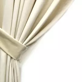 портьера kauffort milfay 1.46х2.7м бархат бежевый 111507615