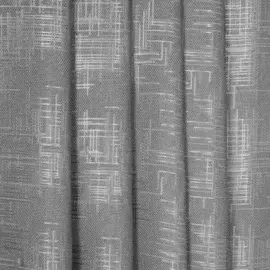 портьера тд текстиль 115083 2х2.7м рогожка серебро