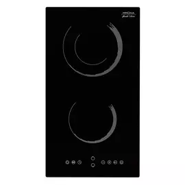 варочная поверхность (электрическая, встраиваемая, 30 см, 2конф., черная) krona orsa 30 bl