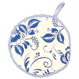 Прихватка круглая 20*20 Лен, ГЖЕЛЬ