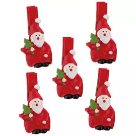 прищепки "санты" (5шт)