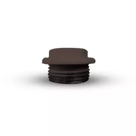 пробка глухая с силиконовой прокладкой правая, коричневая