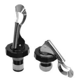 пробка-открывалка для бутылки 9*3см 2шт marmiton с зажимом 17119