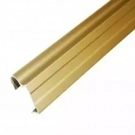 Профиль алюминиевый вертикальный Factor-decor 16/2700 анод. золото, для раздвижных дверей