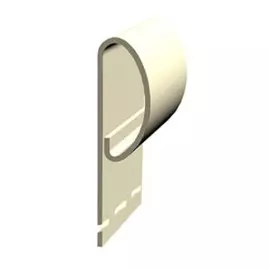 профиль финишный docke premium, цвет банан, 3 м