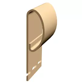 профиль финишный docke premium, цвет карамель, 3 м