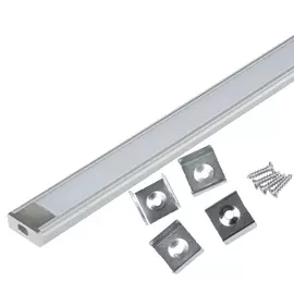 профиль накладной 2,0м для светодиодной ленты с матовым рассеивателем ufe-k02