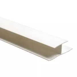 профиль пвх соединительный 3мм 2,44м белый /а/