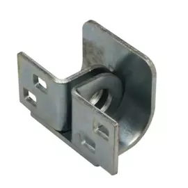 проушина противовзломная с защитной накладкой, цинк, левая