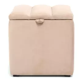 пуф каркасный квадратный nrava home 400х400х450 бежевый