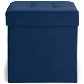 пуф каркасный квадратный nrava home тироль 400х400х420 синий