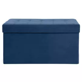 пуф каркасный прямоугольный nrava home тироль 780х390х420 синий