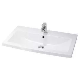 раковина подвесная/встраиваемая cersanit como 80 s-um-com80/1-w