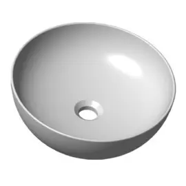 раковина накладная керамическая ravak uni 400 b slim 40х40 xjx01140003