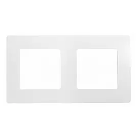 рамка (белая, двухместная) legrand etika 672502