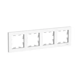 рамка (белая, четырехместная, универсальная) se atlasdesign, atn000104