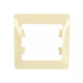 рамка (бежевая, одноместная) schneider electric glossa gsl000201