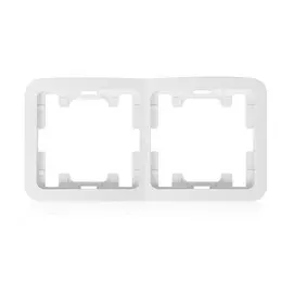 рамка (белая, двухместная) makel mimoza 22012