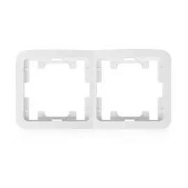 рамка (белая, двухместная) makel mimoza 22032
