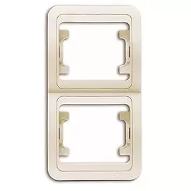 рамка (кремовая, двухместная) makel mimoza 32032