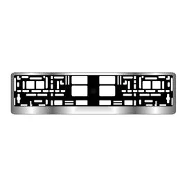 Рамка под номерной знак хром AVS RN-12