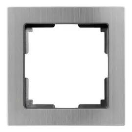 рамка (серая, одноместная) smartbuy нептун sbe-06gn-metal-fr-1