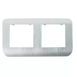 рамка (серебро, двухместная) luxar deco 10.902.03