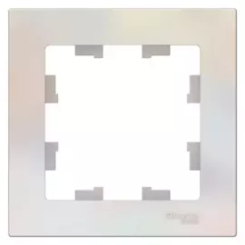 рамка (жемчуг, одноместная) schneider electric atlasdesign atn000401