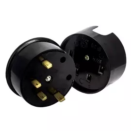 разъем для плиты 32а 380в 3p+pe оу карболитовый черный sbe-is1-380-c smartbuy