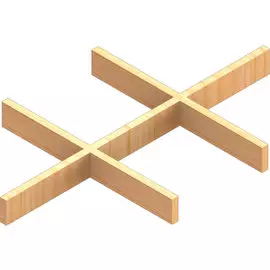 разделитель лотка 6 ячеек 375х230 мм, береза