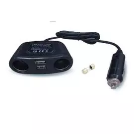Разветвитель прикуривателя 12/24 (на 2 выхода+2USB) CS220U