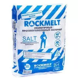 Реагент противогололедный Roсkmelt salt 20кг