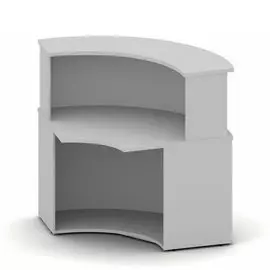 Ресепшен УНФО стойка серый шагрень (0,9*0,9*1,14)