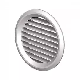 решетка вентиляционная круглая d128 пласт., с сеткой, белая (фланец d100) mb 100 бвс, вентс