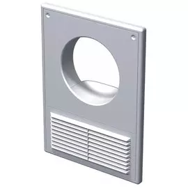 площадка торцевая 100мм пластик, 182х252мм, с решеткой и сеткой,для жестк. каналов, mb 100кс, vents