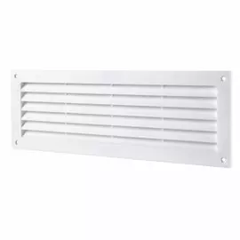 решетка вентиляционная пвх 130*368мм (фланец 93,5*332мм) белая, mb 350, вентс