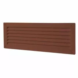 решетка вентиляционная пвх 130*368мм (фланец 93,5*332мм) красное дерево, mb 350, вентс