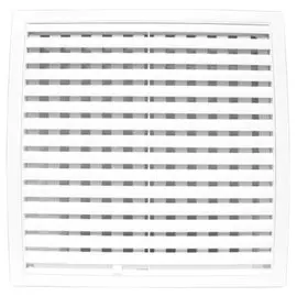 решетка вентиляционная пвх 150*150мм (без фланца) белая, с регулир. накл. жалюзями, 1515ррп, эра