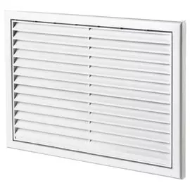 решетка вентиляционная пвх 221*299мм (фланец 205*283мм) белая, антимоск. сетка, mb 170 с, вентс