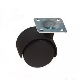 Ролик двойной на площ. 40мм черн/черн