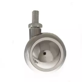 Ролик шариковый с резьб.штифтом 40мм хром