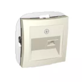 розетка 1-ая lexel дуэт компьютерная rj45 бежевая se wde000283