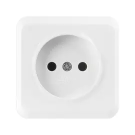 розетка 1-ая smartbuy юпитер наружная серия, без заземления, керам.осн., белая, sbe-03w-10-s1-n-c
