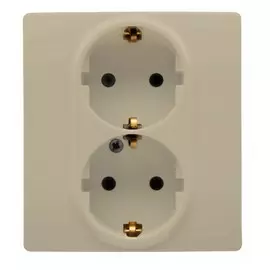 розетка двойная legrand etika сл.кость с/з винты 672323