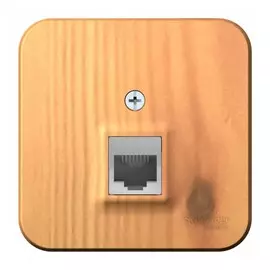 розетка компьютерная rj45, se blanca наруж ясень кат.5e, изолир пластина se blnia045005